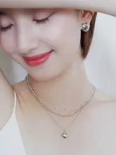 STUNNING MOMO 小彩珠デザイン 925銀 防敏ネックレス【重ね付け対応・ユニバーサルスタイル】