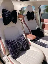可愛い女性用 車のヘッドレスト＆腰枕セット【季節問わず・クッション2個セット・泡製デザイン】