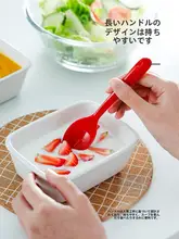 蓋付きプラスチックスプーン【携帯・防塵・フルーツ用】