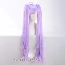 真中らら コスプレ用ウィッグ【粉紫色・ふっくらツインテール】（セットアップ対応）