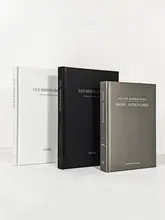 シンプルなブラック・ホワイト・グレーの装飾本【モダンインテリア・軽やかなスタイル・書棚用】