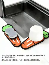 シリコン製 鍋のフタ置きマット【水切り機能付き・キッチン用】