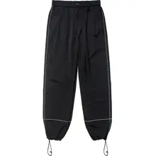 パンツ 夏 メンズ レディース 3M反射ストライプ ひも付き ジョガーパンツ ストレート ゆったり