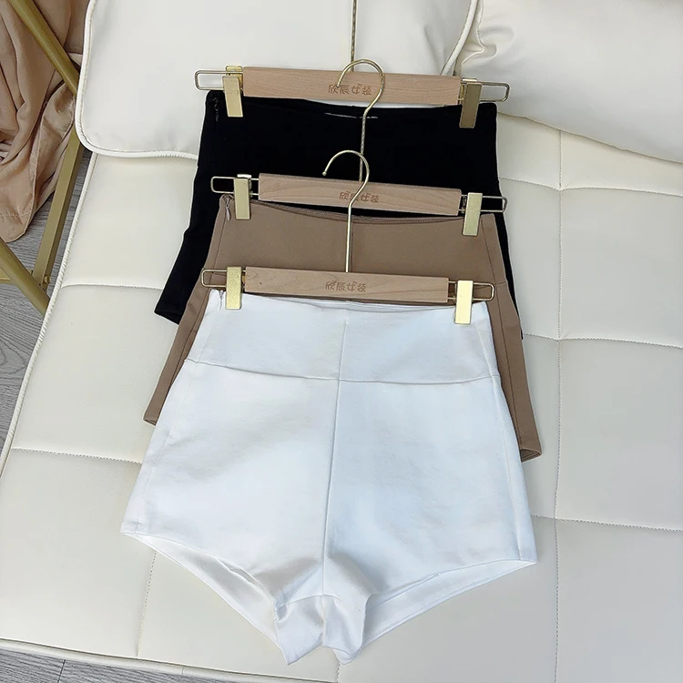女性用ハイウエストタイトショートパンツ：通勤風の自然腰デザインが体にフィットする理由