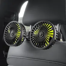 車載用 USB小型ファン【12V・24V対応・後部座席用・冷却・換気】