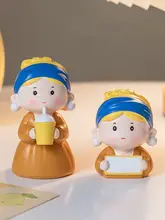 置物 ミニフィギュア キャラクター 癒やし パールガール 臼と杵 オフィス デコ インテリア「JOJO'S」