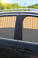 車用マグネットサンシェード【後部座席用・遮光・UVカット・プライバシー保護】
