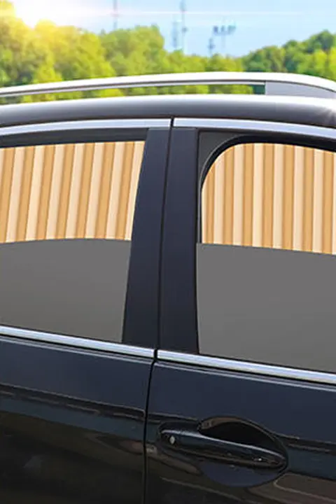 車用マグネットサンシェード【後部座席用・遮光・UVカット・プライバシー保護】