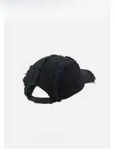 5パネルキャップ ユニセックス 3色 パッチワーク 切りっぱなし ブラック ヴィンテージ 上品 着回し