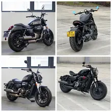 バイク用タムパーツ 大型ヘッドライトとシングルシート【ボバー・黒武士風】