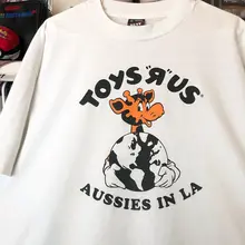半袖Tシャツ ユニセックス キャラクター柄 オーバーサイズ 綿100% ストリート カジュアル 「toysrus」