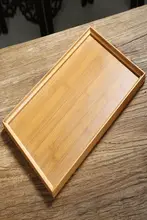竹製 シンプルデザインの角型トレー【フルーツ用・テーブル用・木製】
