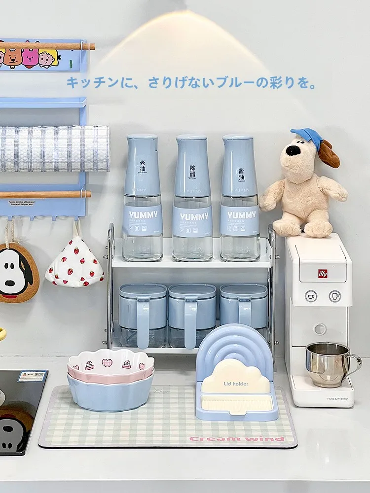 吸盤式鍋蓋スタンド：キッチン用の水切り・調理器具収納に最適な設計