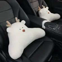 かわいいクマデザインの車用腰クッション【四季対応・快適なサポート】（セットアップ対応）
