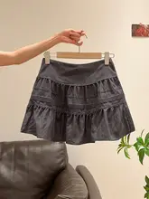 高腰デザインのフレアスカート【内衬付き・スタイルアップ・可愛い】（セットアップ対応）
