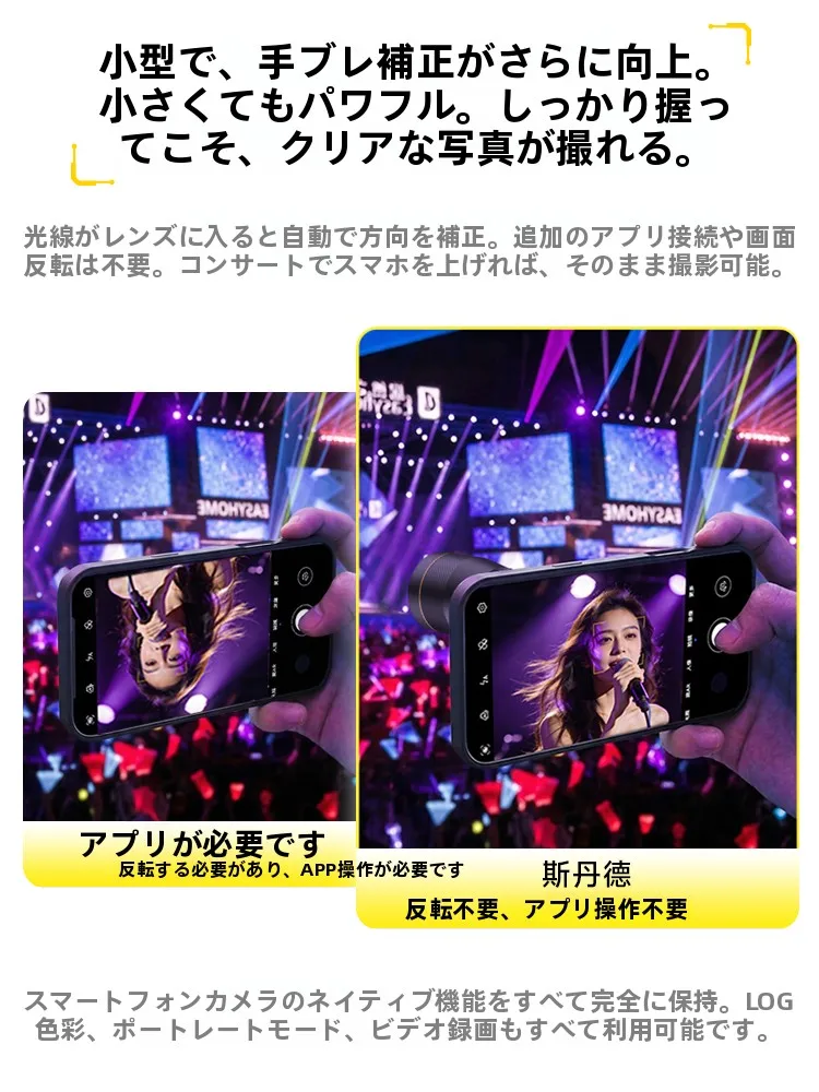 携帯望遠レンズ 2.35倍ズーム：高画質で安定した撮影を実現するスムーズな使用体験