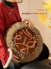 クッション バックレスト レッド 上品 華やか おしゃれ ソファ用 リビング お正月 迎春 ベッドサイド 腰サポート