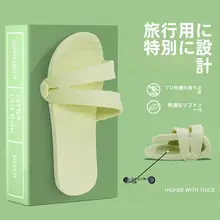 カップル用トラベルスリッパ【夏用・男女兼用・軽量・折りたたみ式・洗い捨て】