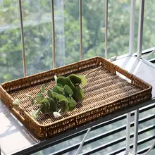 長方形トレー【欧風・デスク用収納バスケット・化粧台用・洗面用】