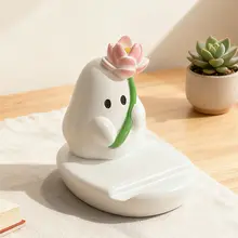 かわいいカートゥーンゴーストスマホスタンド【デスクトップ装飾・クリエイティブデザイン】