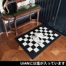 チェック柄 カーペット【防滑・吸水・キッチン・バスルーム用】