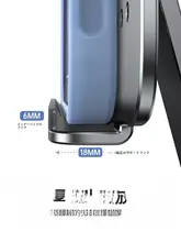 iPadスタンド【アルミ合金製・磁気吸着・360度回転・折りたたみ式・デスク用】