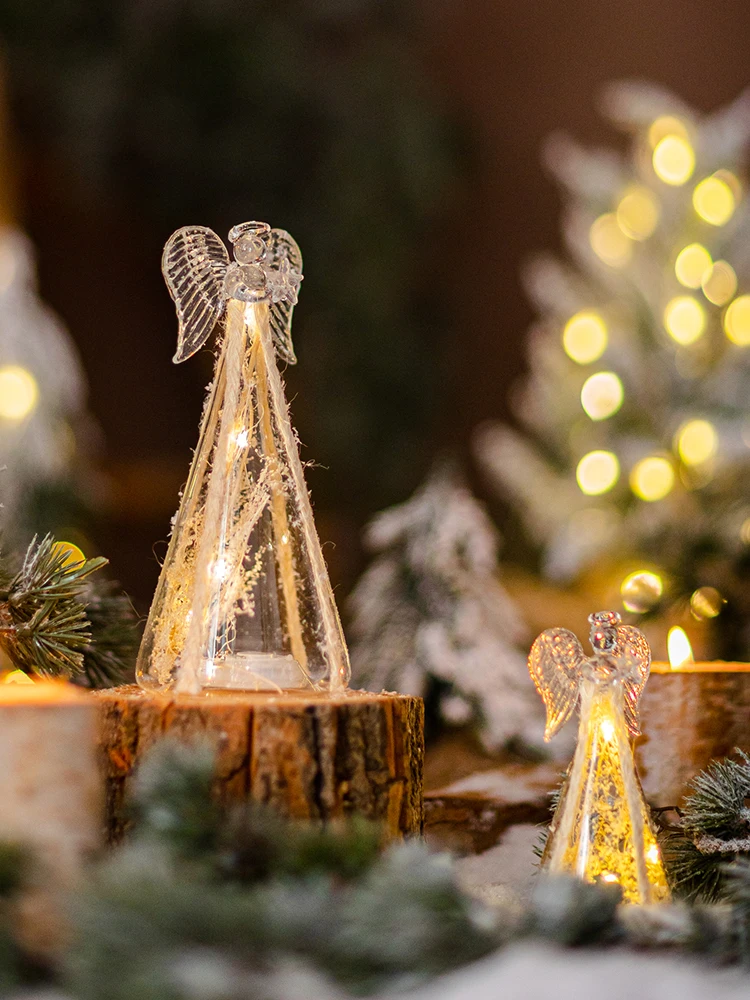 クリスマス装飾ライト 天使ガラスナイトライト：12月の季節感を活かしたテーブルデスクギフトの選定ガイド