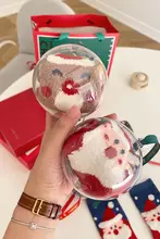 冬のあたたかさを感じる！カップル用サンゴフリースルームソックス【クリスマスギフト・インスタ風】（セットアップ対応）