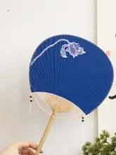 手作り刺繍のミニ団扇【復古中式・子供用・布面・涼感】