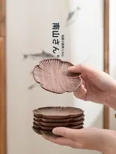 胡桃木製 湯のみ用コースター【熱防止・茶道用・伝統的デザイン】