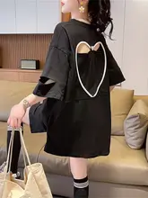 純綿で快適な女性用Tシャツ【夏用・ショートスリーブ・ミドル丈・学生向け】