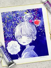 蛍光色透明水彩絵具【アーティスト向け・極上の柔らかさ・多彩な色】（セットアップ対応）