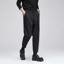 エレガントなデザインのカジュアルパンツ【ウエストゴム・ tapered fit・長めの丈】