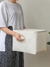 防水布製家用収納ボックス【衣類収納・ナチュラルデザイン・インテリアにも最適】