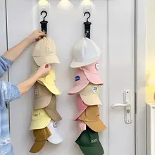 帽子収納ハンガー【穴あけ不要・学生寮用・玄関用・キャップ対応】