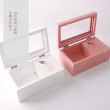 プリザーブドフラワー 長方形オルゴールジュエリーボックス【DIYギフト・装飾品】