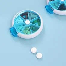 ピルケース 薬ケース 回転式 7日分 コンパクト 携帯用 錠剤 ピル 収納 「FaSoLa」