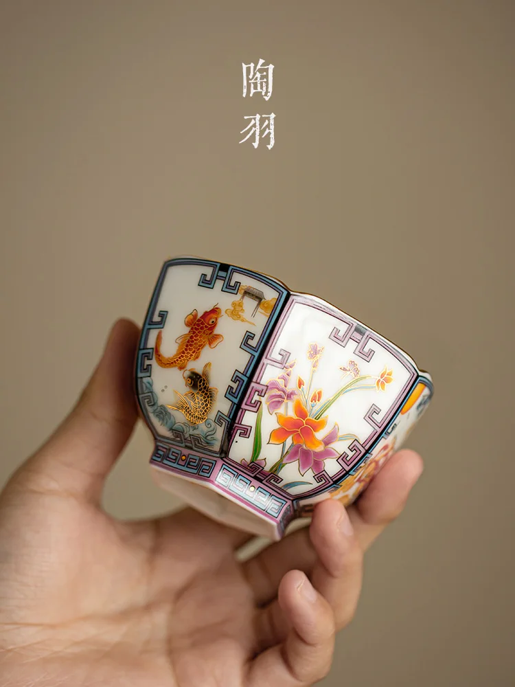 エナメル彩の一人用茶杯：復古風デザインが新たにリニューアルされた理由と特徴