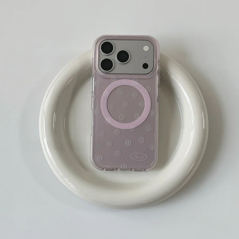春夏向け花柄マグネット式スマホケース：iPhone対応の保護とデザインのバランス