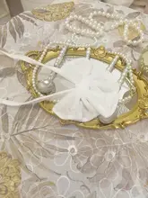 レースリボン付きカーテン装飾用アクセサリー【北欧風・結び紐・花柄】