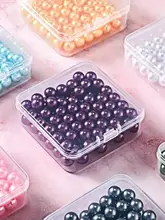 大容量の透明プラスチック製ダイヤモンドアート収納ボックス【DIY用・装飾品・ネイル用品用】