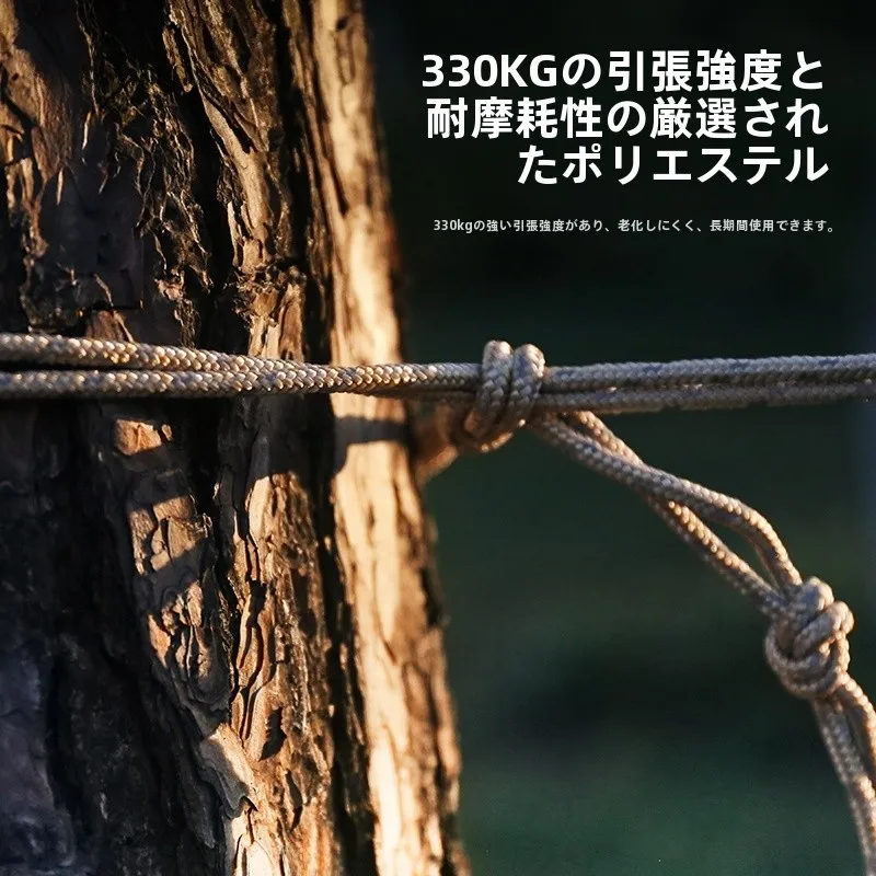 HIKEMAN 50m テントポールゴム：風に強いタープの耐久性と設置実績を解説