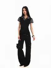アメリカンレトロチェック柄シャツ衿半袖Tシャツ【夏用・学院風・フィットデザイン】（セットアップ対応）
