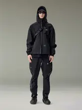 防水ハードシェルフード付きジャケット【登山用・男性用・秋用・機能性】