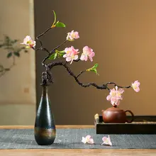 景徳鎮製 陶器 花瓶【新中式・ヴィンテージデザイン・インテリア飾り】