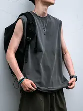 ノースリーブTシャツ メンズ グラデーションウォッシュ カットオフ ヴィンテージ ルーズ