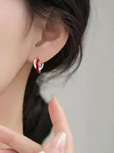 几何デザインの純銀製ピアス【シンプル・軽やか・女性用】