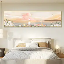 ベッドサイド装飾画 モダン シンプル 寝室 部屋 風景 掛け画 スタイリッシュ 背景壁画