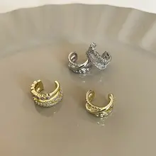 多層ゼリーストーンイヤーカフ【軽やかで上品なデザイン・穴あけ不要】