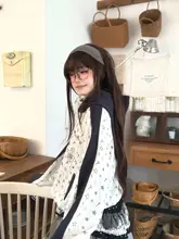 アメリカンスタイル 星柄 フード付きカジュアルパーカー【短丈・女性用・ゆったり】